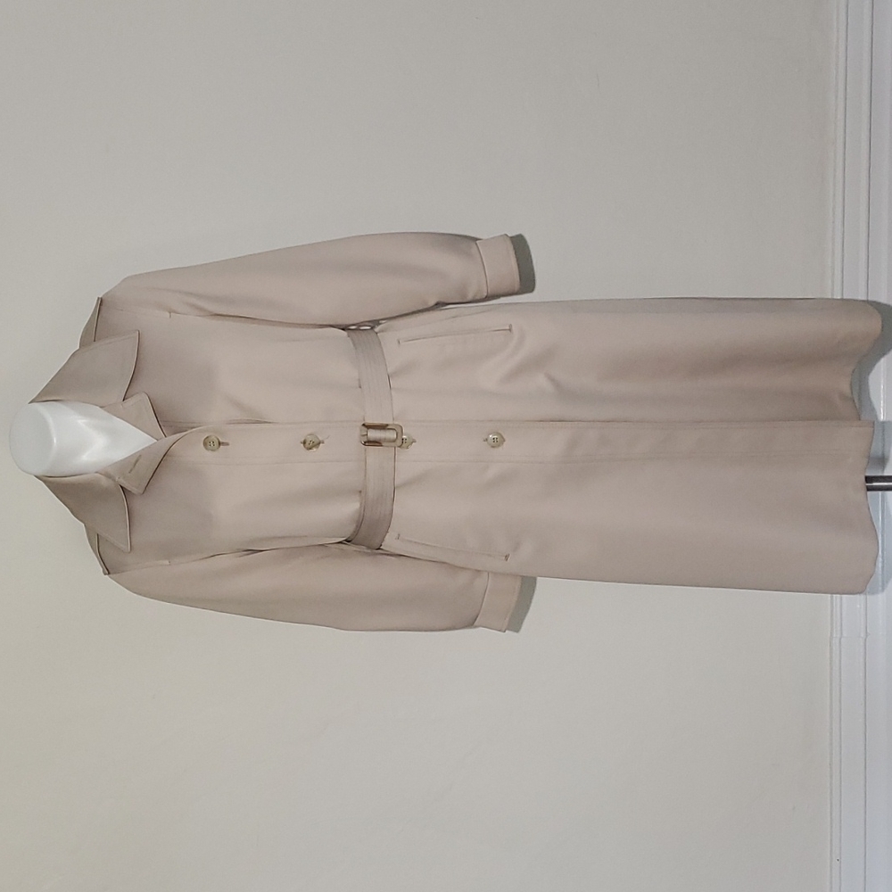 London Fog Beige Trench Coat with Belt